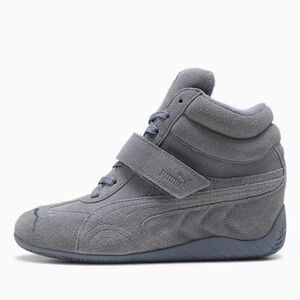 New Just Dropped 2/1  Puma "Speedcat" Wedge Sneakers Gray Sky Womens Size 9